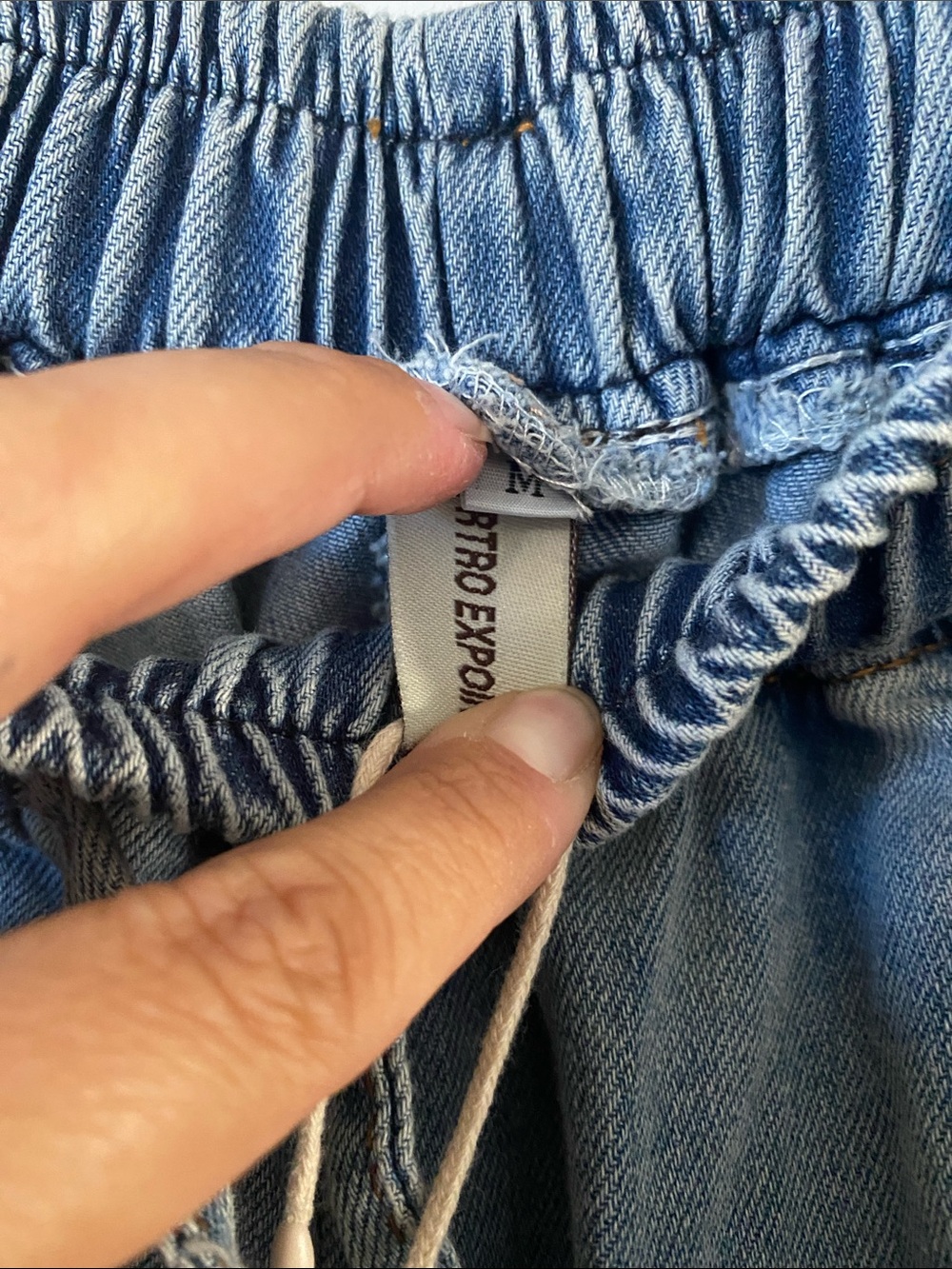 Wide Leg Denim Pants in Light Blue - Picture 3 of 9